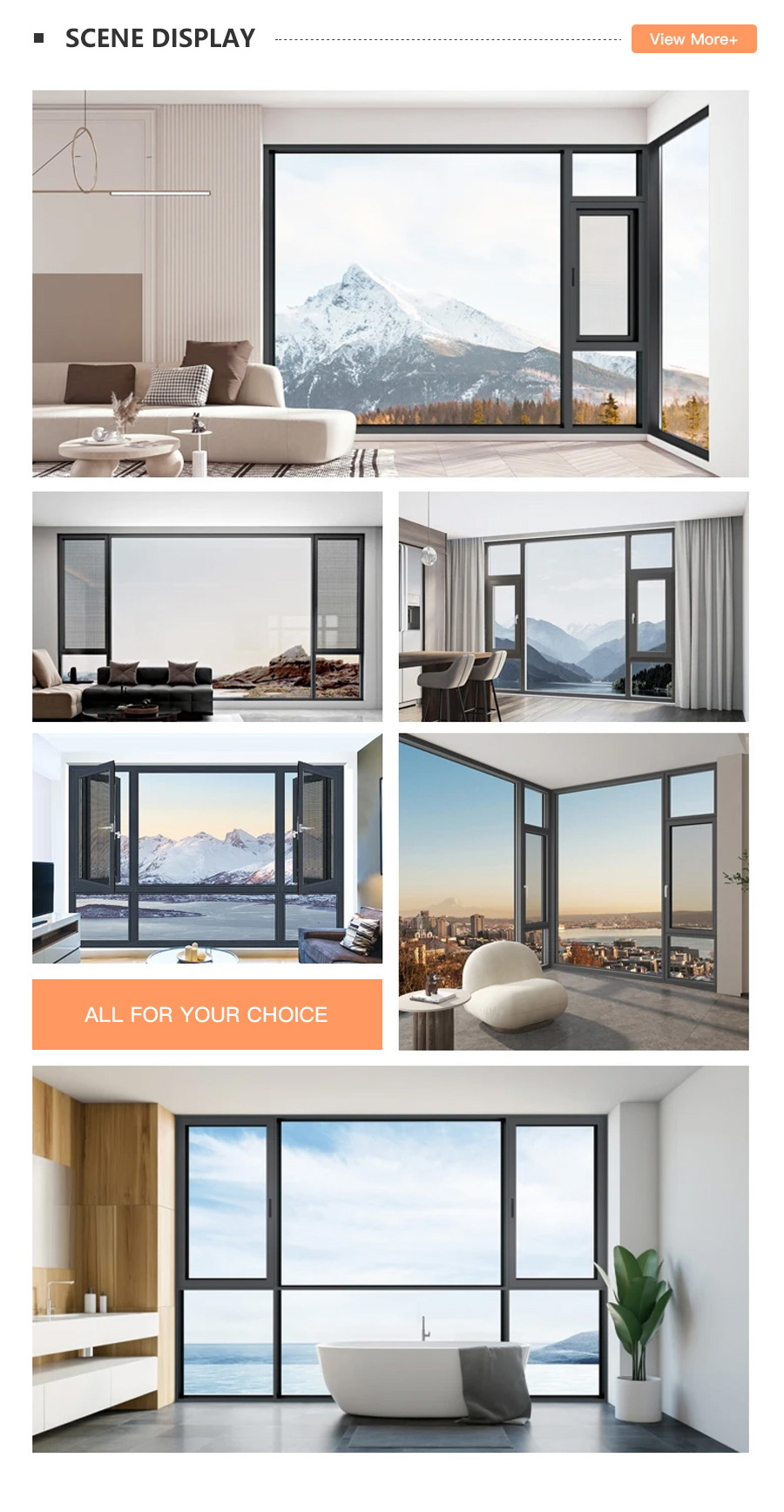 Presentation of Kanod aluminum casement windows in households Presentation of Kanod aluminum casement windows in households