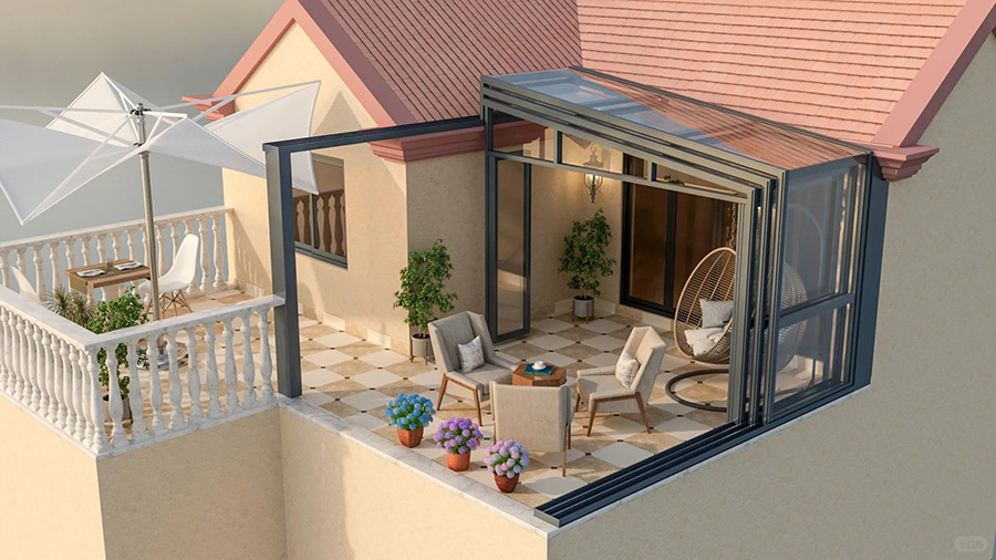 kanod Electric retractabl sunroom series