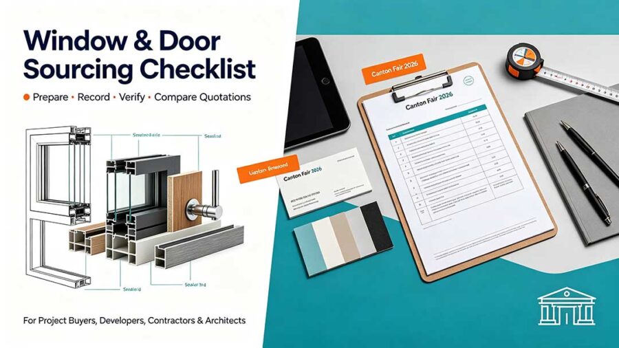 Canton Fair Window & Door Sourcing Checklist 2026